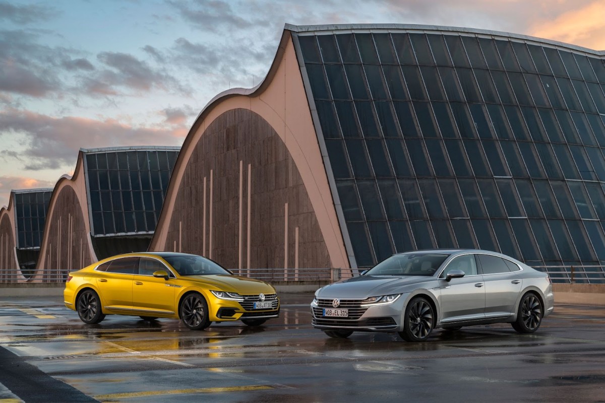 The Volkswagen Arteon, which is a luxury car alternative to the C-Class