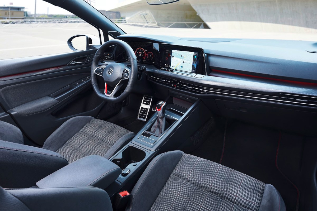 Interior of the Golf GTI