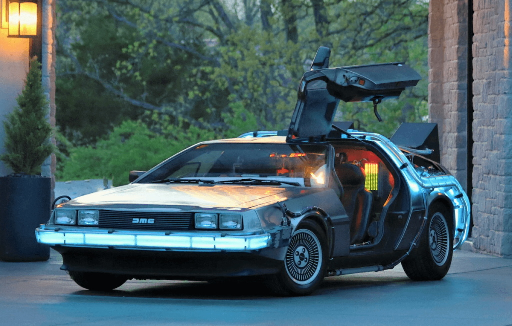 DeLorean DMC-12 built to look like the Time Machine from Back to the Future