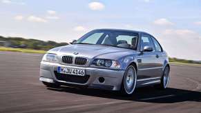 The E46 BMW M3, like this one in silver, is the least reliable M3 model according to real owners.