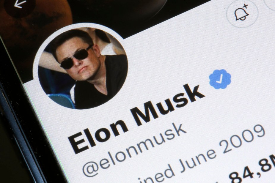 A screenshot of Elon Musk's photo icon on his Twitter profile.