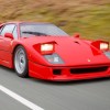 Red Ferrari F40 Racing on a Highway - This Iconic Ferrari Sports Car is amazing