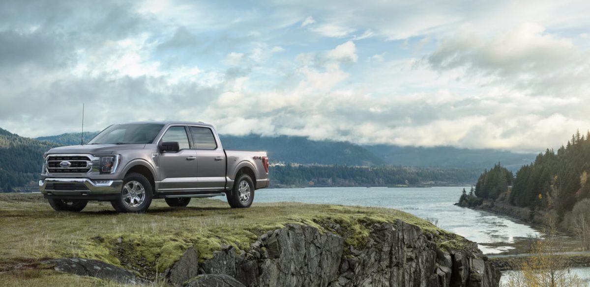 A 2023 Ford F-150 with the 3.5-liter V6 EcoBoost engine.