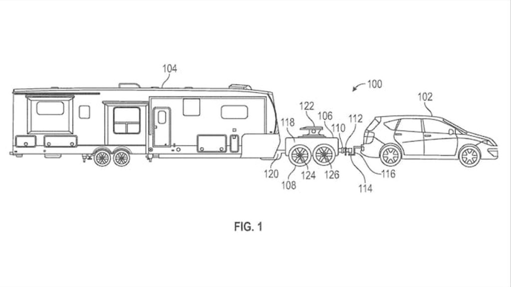 GM Tow-Assist Device Patent Drawing - This item could allow higher towing capacities for small trucks and SUVs