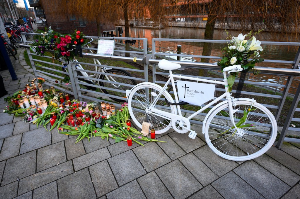Vigil for killed cyclist