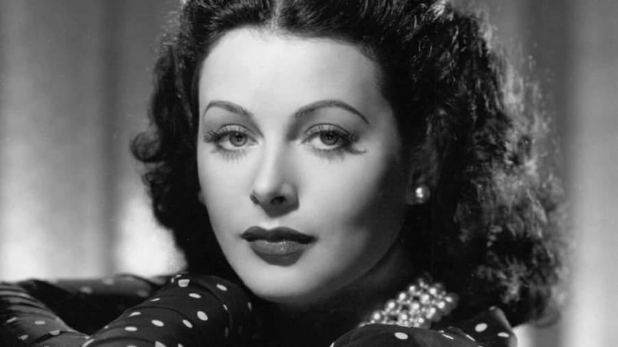 Hedy Lamarr poses for a glamour shot.