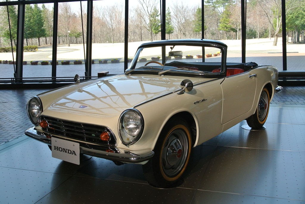The Honda S500 in white