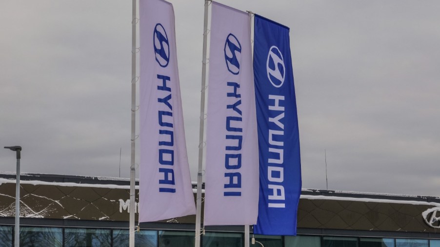 Hyundai Signs at a dealership
