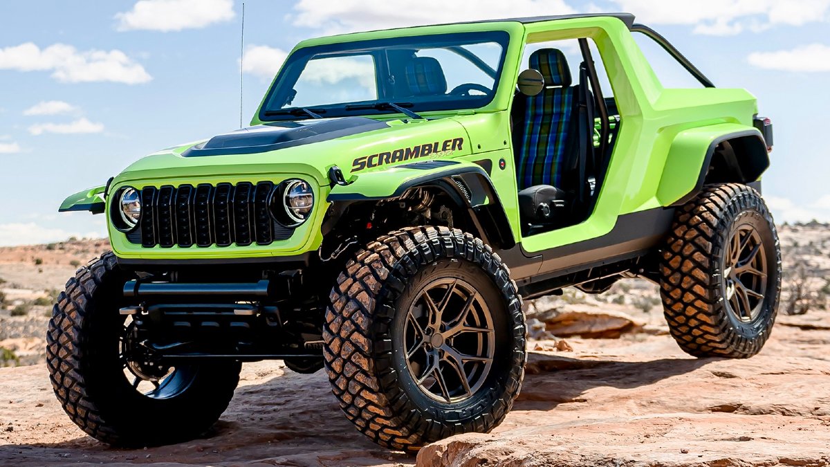 Jeep Scrambler 392 Concept - This Brightly Colored Jeep Was right at home during the annual Jeep Easter Safari