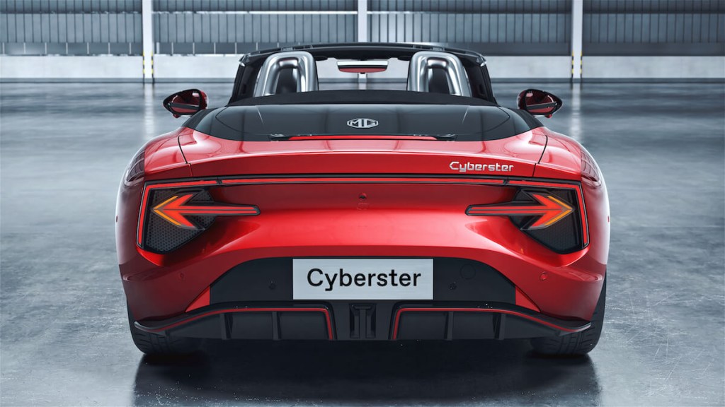 MG Cyberster Rear Red