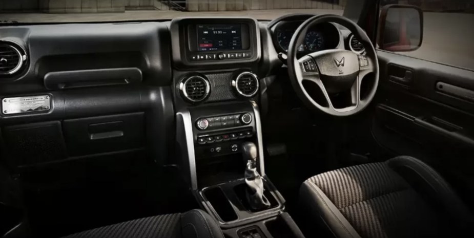 The Mahindra Thar interior copied the Jeep Wrangler 