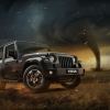 The Mahindra Thar off-roading by a tornado