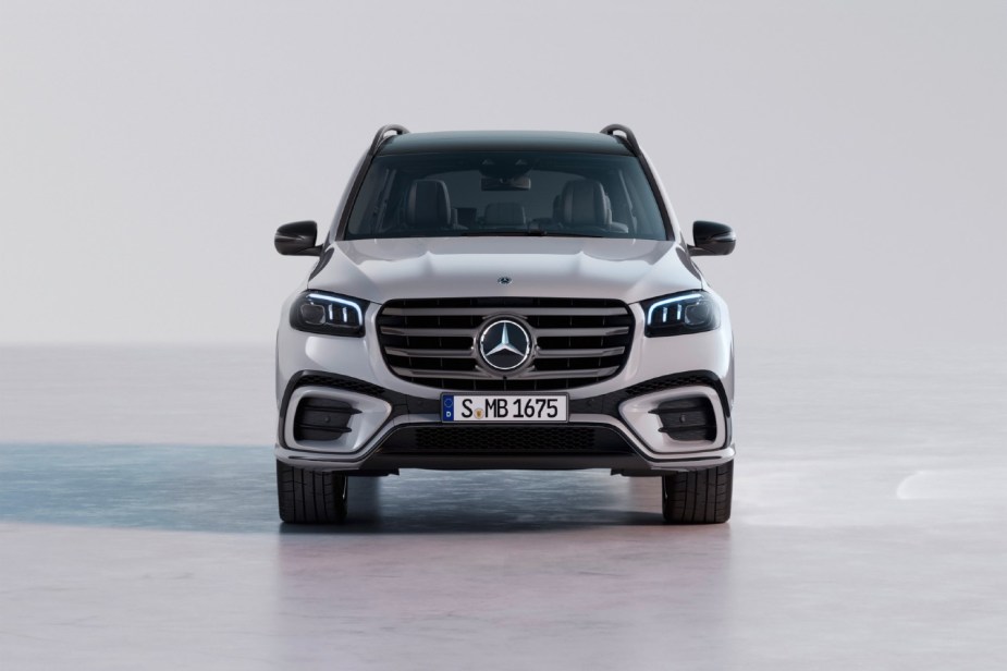 2023 Luxury SUVs. The 2023 Mercedes-Benz GLS in white 