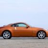 A side view of the Nissan 350Z in orange