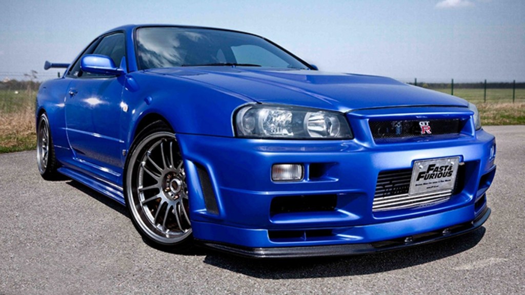 This Blue Nissan Skyline GT-R R34 was driven by Paul Walker and heads to auction later this week