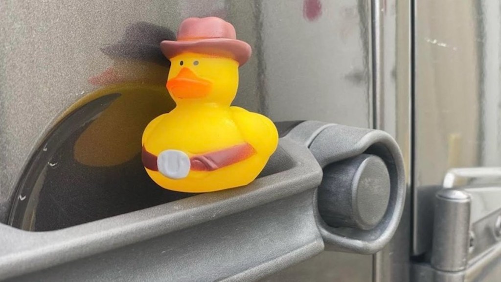 Rubber Duck on a Jeep Door Handle - Spreading kindness one Jeep duck at a time