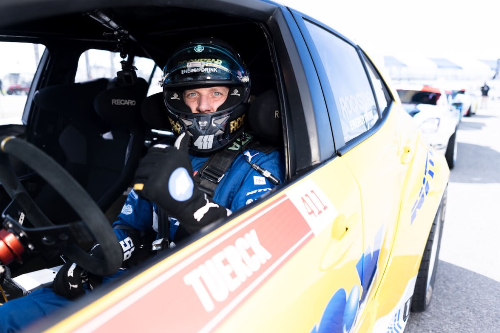 Ryan Tuerck in his Corolla