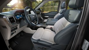 Seats in 2023 Ford F-150, best-selling pickup truck that lost its IIHS Top Safety Pick award