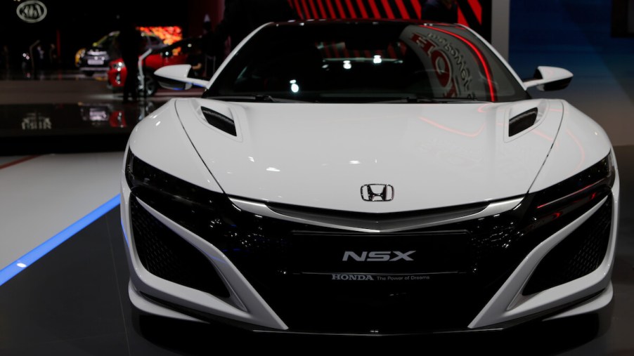 A front view of the Honda NSX