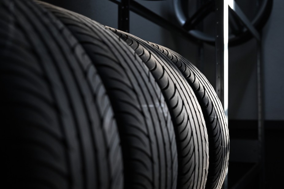 A group of tires. Cheap tires online