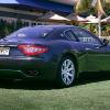 A used 2008 Maserati GranTurismo shows off its luxury GT car proportions at a car show.