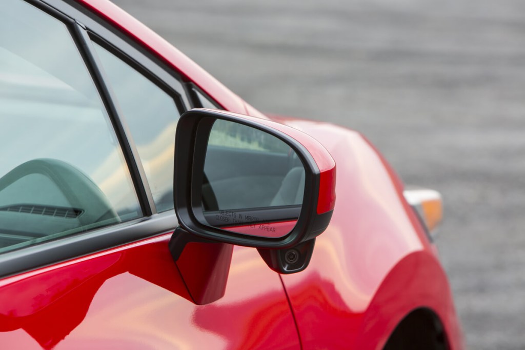 2014 Honda Civic LaneWatch camera on the passenger-side mirror