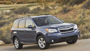 The 2015 Subaru Forester on the road