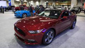 A 2016 Ford Mustang seen at the 2017 Washington Auto Show