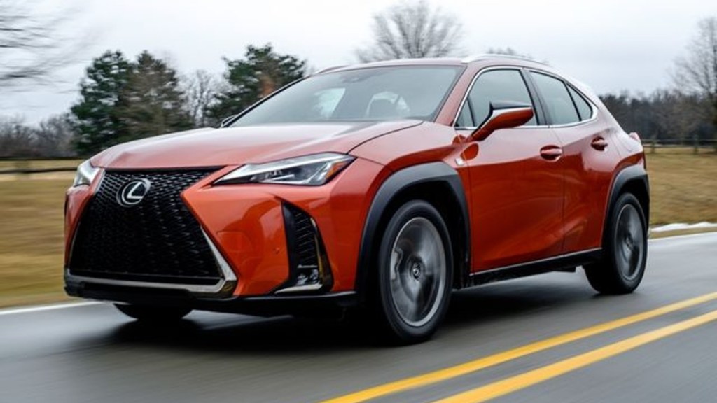 Orange 2019 Lexus UX SUV - This could be the best MPG used SUV to drive