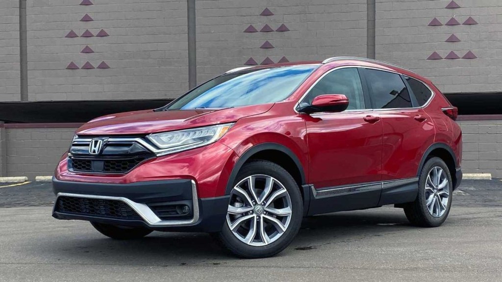 Red 2020 Honda CR-V SUV Parked and Posed