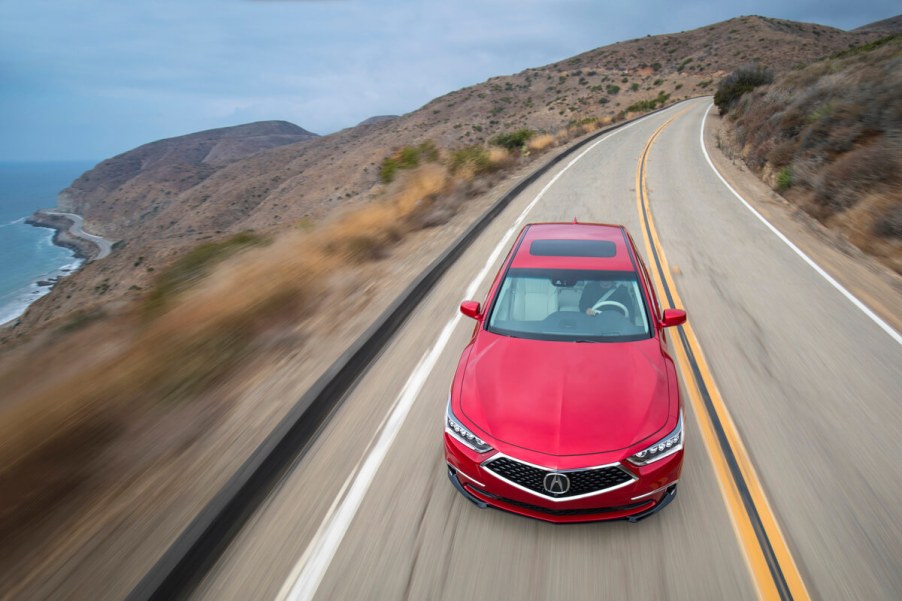 2020 Acura RLX top view