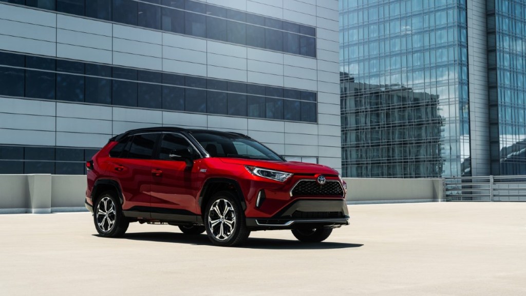 Red 2021 Toyota RAV4 Compact SUV - The Fully Loaded 2021 Toyota RAV4 packed a serious punch
