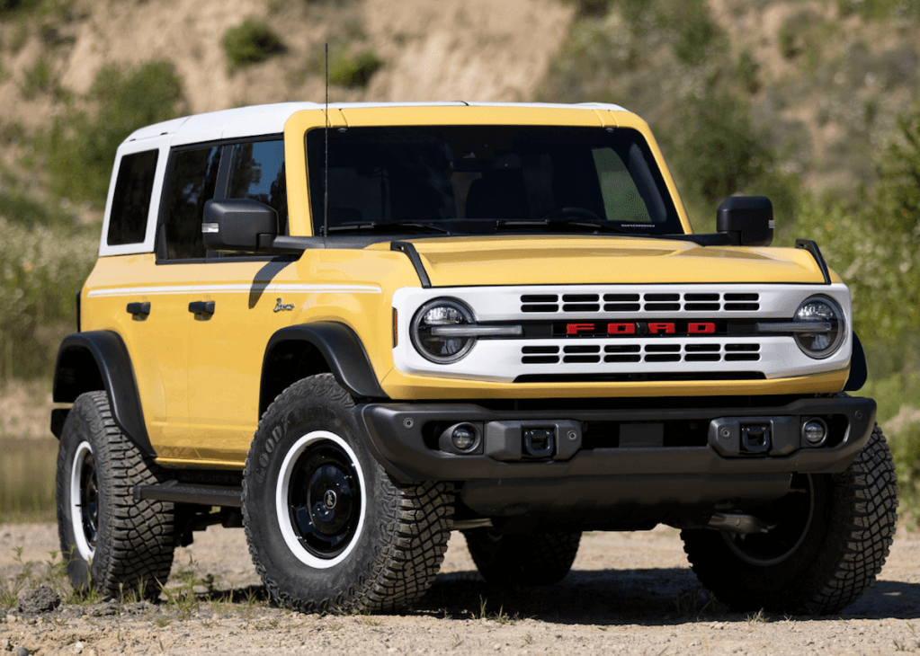 Yellow 2023 Ford Bronco 