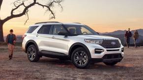 The 2023 Ford Explorer in a field