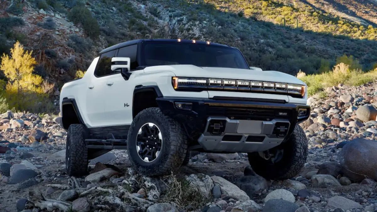 2023 GMC Hummer EV. This GM EV is having production issues.