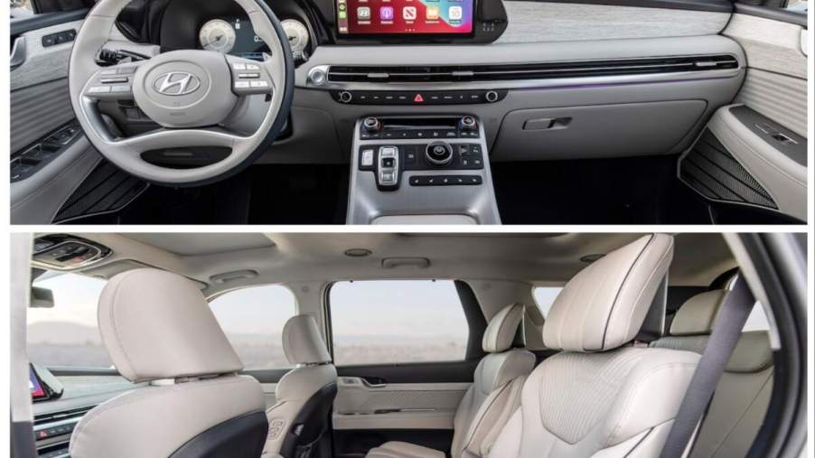A 2023 Hyundai Palisade SUV's interior