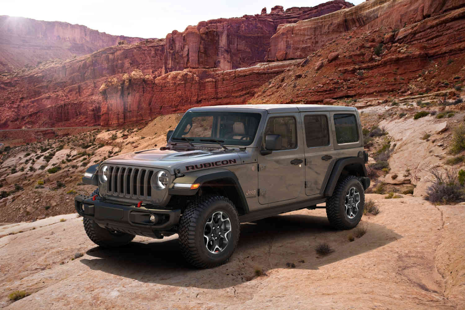 This 2023 Jeep Wrangler Rubicon trim has the manual transmission