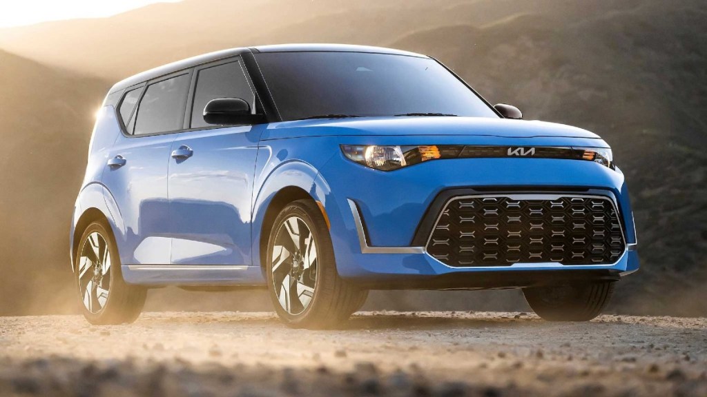 Blue 2023 Kia Soul Subcompact SUV - This Modern Kia Soul is highly ranked by US News