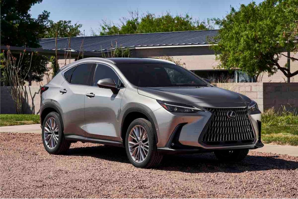 A front view of the 2023 Lexus NX 350h