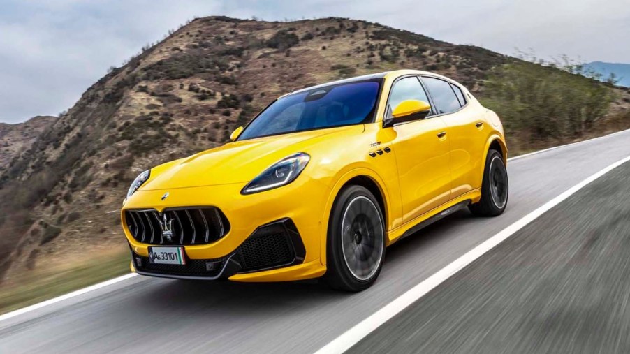 Yellow 2023 Maserati Grecale SUV - This is an extremely sporty SUV