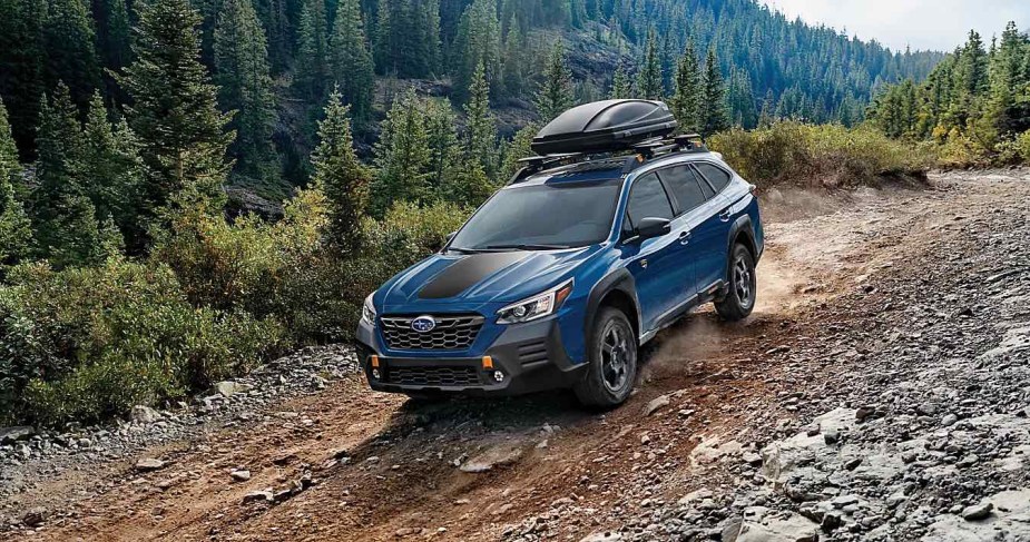 2023 Subaru Outback from the front. One of the best midsize SUVs 