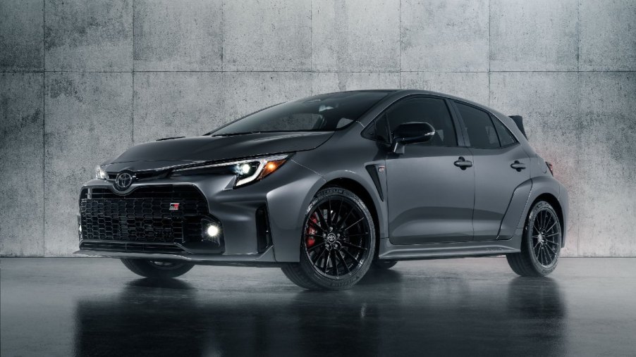 Gray 2023 Toyota GR Corolla Hot Hatch - This car might have a marketing problem from its own company