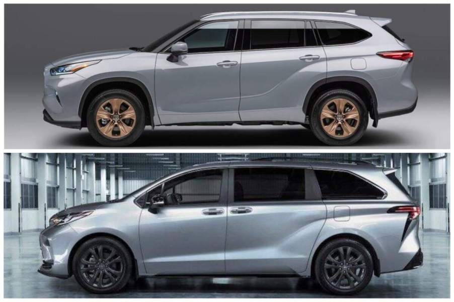 2023 Toyota Highlander Hybrid vs 2023 Toyota Sienna