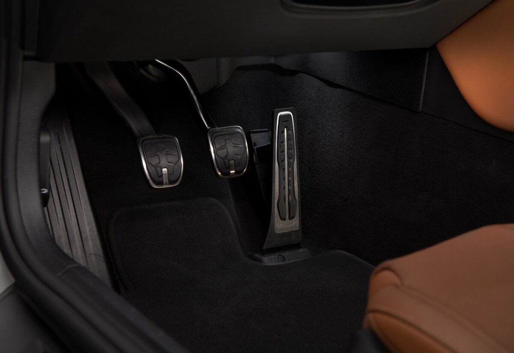 Three pedals in a 2023 Toyota Supra