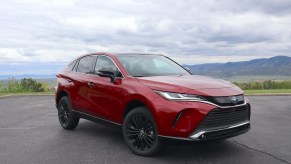 A front view of the 2023 Toyota Venza parked with a view