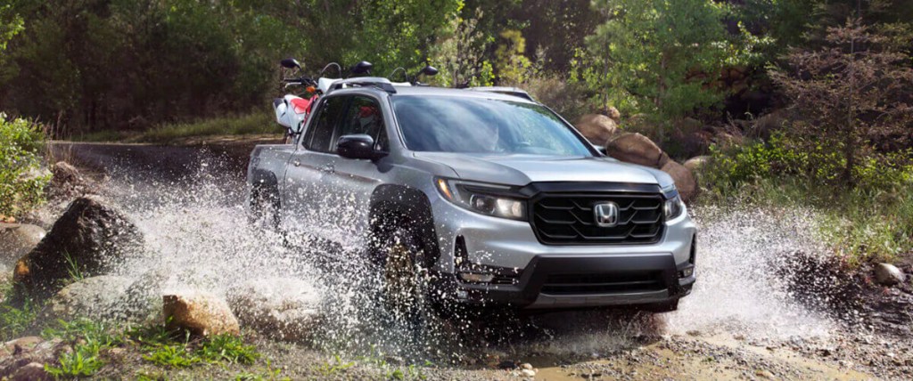 A 2023 Honda Ridgeline is a new truck that you can lease.