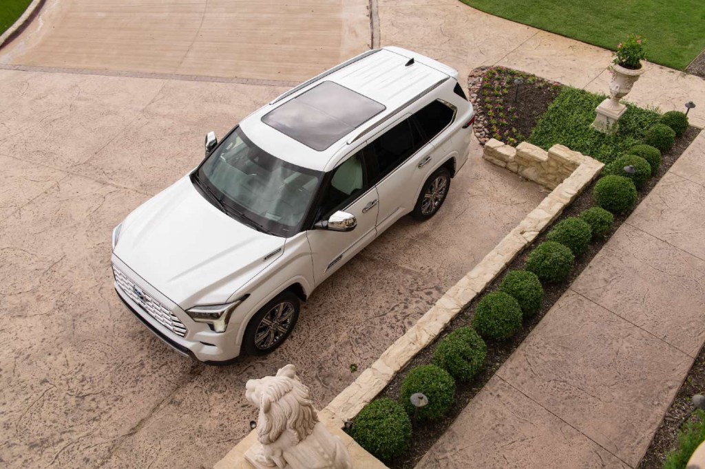2023 Toyota Sequoia from above 