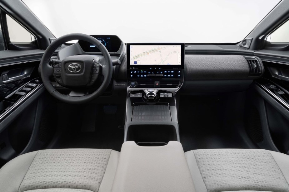 The 2023 Toyota BZ4X interior 