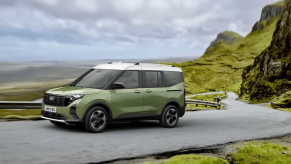 2024 Ford E-Tourneo Courier small van/SUV driving on road