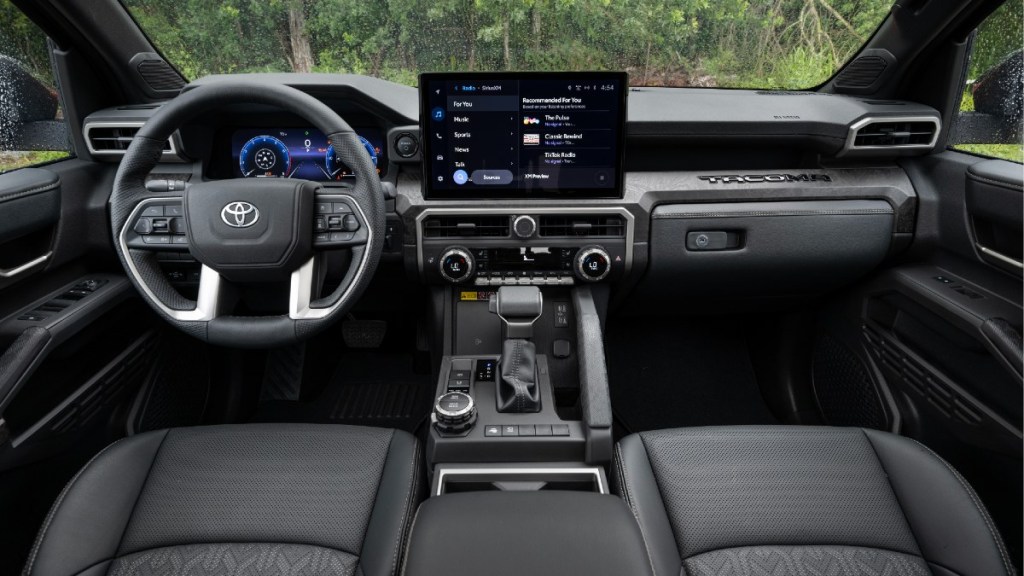 2024 Toyota Tacoma Limited Dashboard Display featuring tech upgrades with larger screens